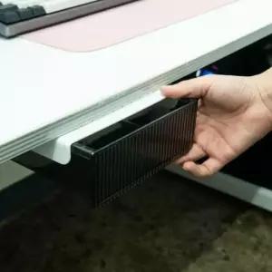 [문구] 반투명 중형 붙이는 히든 책상서랍