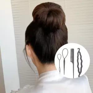 꽈배기 헤어 스타일링 도구 머리 묶는 4P세트 미용실 lBk9+2urP