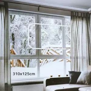 삼정에바 지퍼형 창문 투명 보온 방풍비닐막 310x125