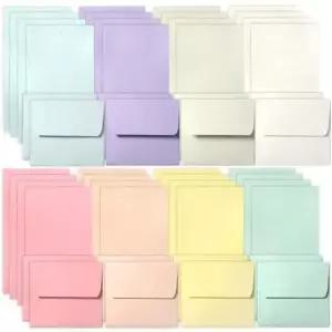 [문구] 미니 레인보우 파스텔 편지지 8종세트 사무용품