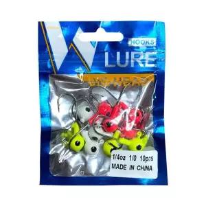 싸파 컬러 지그헤드 7g(1 4oz) 10개입 루어 훅