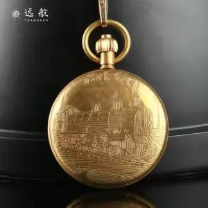 회중시계 빈회중시계 빈 청동 목걸이 체인 팬