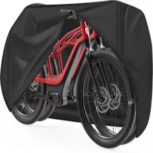 자전거 2대용 제툼 커버 - 600D 야외 보관 방수 및 헤비 듀티 산악 로드 바이크 하이브리드 비치 크루저