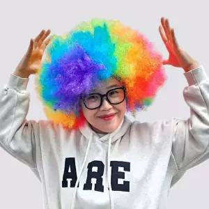 제이엘 폭탄 뽀글이가발 안경 세트 마술