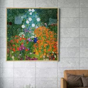 (UPA0003) 구스타프 클림트 bauerngarten 시골정원 680x680mm 그림 아크릴 띄움액자 명화 인테리어 풍경화