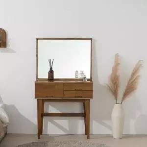 /바이탈버브 바이탈버브 루마 고무나무원목 서랍 화장대 콘솔 800