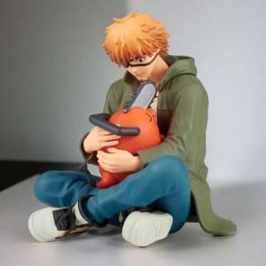 체인소맨 덴지 와 포치타 앉아있는포즈 피규어 9CM