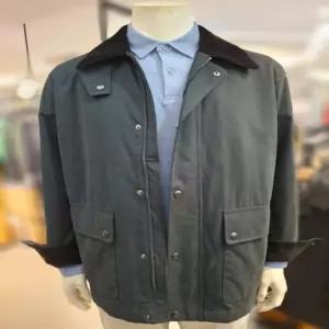 [트레몰로] 세정 트레몰로 간절기 면혼방  누빔안감 사파리자켓 네이비 TRHKA5F8431