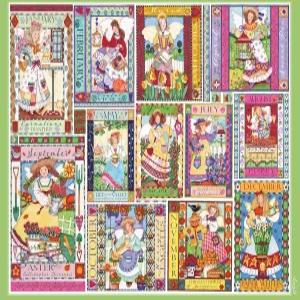 Ceaco - EZ2Hold 트레이시 플리킹거 가든 요정 500피스 직소 퍼즐 게임 나이트에 완벽한 도전 완성된