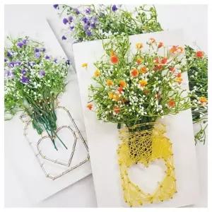 창의교구- 컬러 안개꽃 스트링아트 만들기 4인 구성