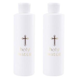 2Pcs 경량 성수병 원통형 예수 십자가 패턴 교회 여행 악마 추방 선물