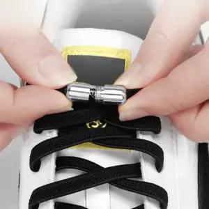 무매듭 자석 운동화끈 실리콘 클립형 고무줄끈