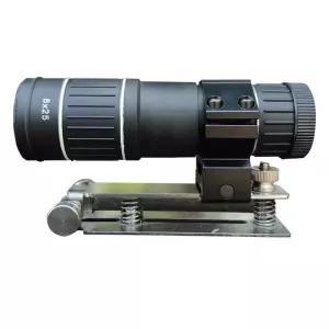 소형 조준 망원경 핸디 눈금 8배 단망경 십자 레일 슬라이드 측량 도구 관측기