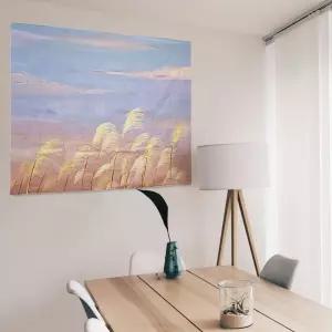 대형 패브릭 포스터 유화 갈대 S포스터 장식용 인테리어 선물용 집들이 벽장식