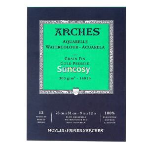 Arches Artist 수채화 종이 블록, 핫 프레스, 콜드 러프 300g 아쿠아렐 100 코튼 드로잉 페이퍼 북, 8k 16k