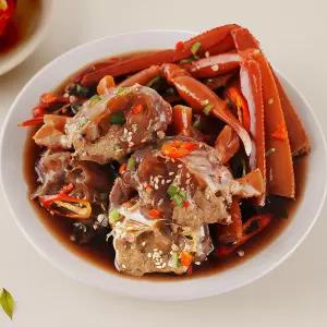 붉은대게 간장게장 100 국내산 당일발송 2팩 식사 즉석요리 외식 혼밥 정식 일식