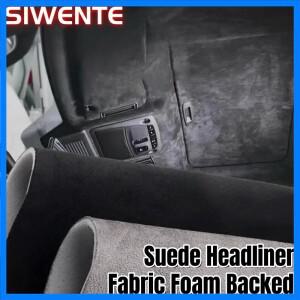 자동차 지붕 천장 천장재, 자동차 시트 트럭 내부 개조 수리용 스웨이드 천장재 (스펀지 포함)