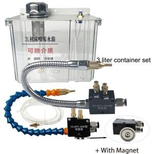 CNC 선반 냉각수 펌프 오일 미스트 스프레이 3L 윤활 시스템 스피릿 커팅 파이프 노즐 먼지 제거