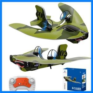 RC 비행기 2.4G 무선 조종 비행기 플라잉 모델 글라이더 LED 조명 포함 항공기 폼 비행기 RC 장난감 어린이