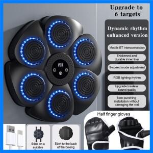 스마트 음악 복싱 머신, 성인 및 어린이 스포츠 피트니스 복싱 트레이너, 홈 운동 반응 훈련 복싱 벽 타겟,