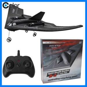 RC 비행기 B2 스텔스 폭격기 2채널 34cm 윙스페이인 세스나 2.4g 무선 조종 비행기 드론 장난감 성인 어린
