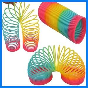색상 무지개 원형 재미 있은 마술 장난감 조기 개발 교육 접는 플라스틱 스프링 코일 어린이 크리 에이 티