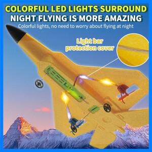 RC 거품 비행기, 2.4g 무선 조종 글라이더, 원격 조종 전투 비행기, 소년용 거품 비행기, 어린이용 장난감.