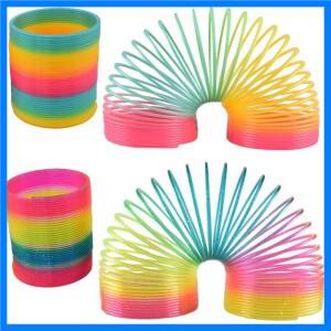 대형 레인보우 매직 스프링 서클 장난감 어린이 생일 파티 호의 경품 선물 기념품 유치원 게스트 Pinata 필