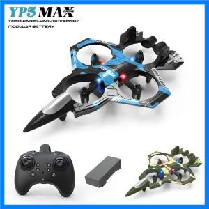 전투기 쿼드콥터 드론 스턴트 조명 RC 비행기 4채널 고도 유지 회전 특수 효과