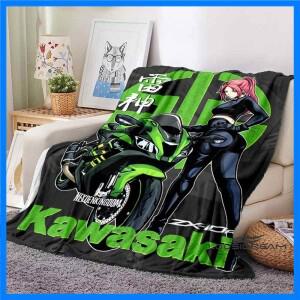 절묘한 K-KAWASAKI 자동차 인쇄 사계절 담요 소파 커버 여행 침대 플러시 사무실 점심 휴식 Blanket001