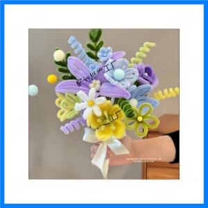 수제 꽃다발 꼬임 나무 꽃다발 여자친구 선물 520 축제 핸드헬드 꽃다발 DIY 재료 키트 웨딩 인증...