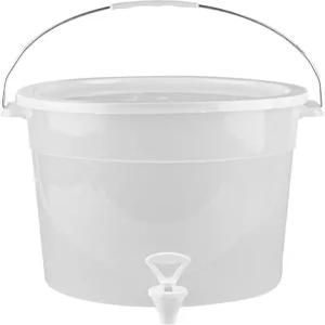 레스토랑웨어-베브텍 6갤 음료 디스펜서 식기 세척 가능한 주스 개 - 베이스 별도 데칼 포함 투명 스틱