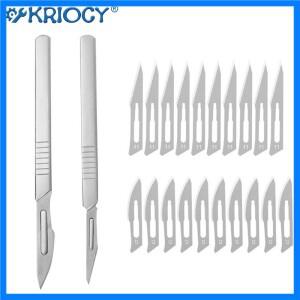 탄소강 외과용 메스 칼날 및 손잡이 메스, DIY 절단 도구, PCB 수리 동물 외과용 칼, 직송