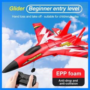4DRC G6 RC 비행기, 2가지 이륙 모드, 2.4GHz 4채널 폼 원격 조종 비행기 글라이더 전투기 장난감, 어린이