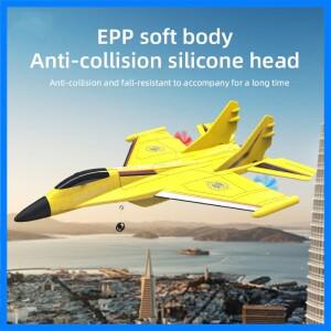 조명이 있는 RC 비행기 장난감, Su-35 RC 글라이더 2채널 2.4GHz 무선 조종 비행기, 취미용 야외 폼 RC 항