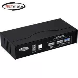 강자 306VTC08 넷메이트 8K 지원 Displayport KVM 2-1 스위치(USB) NM-DK8302P