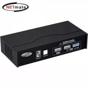 강자 585APL35 넷메이트 8K 60Hz HDMI KVM 2-1 스위치(USB) NM-HK8602P