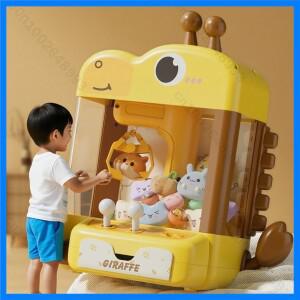 만화 집게 게임 동물 인형뽑기 미니 소리와 불빛이 있는 기계