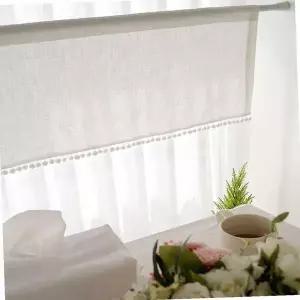 [콩심팥심]주방바란스커튼 방울 폼폼 바란스 커튼 린넨 미니 주방 부엌 가림막