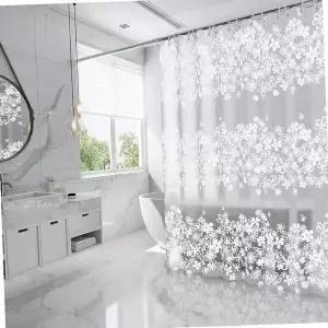 [콩심팥심]샤워커튼 홈스토리 꽃무늬 샤워커튼(180x200cm)PEVA 욕실커튼