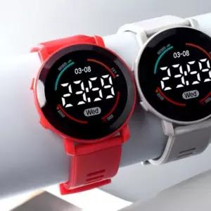 LED 빅 다이얼 남녀 공용 슬림 디자인 손목시계 커플시계