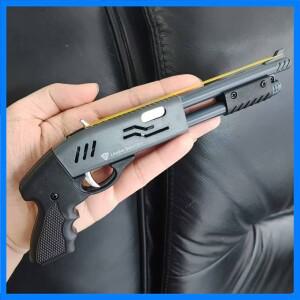 미니 고무 밴드 소총 분무기 8 버스트 장난감 소형 합금 모델 장식품 소년을위한 Chrismas 선물