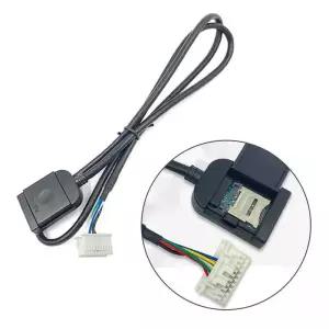 안드로이드 GPS 멀티미디어용 SIM 카드 슬롯 어댑터 20 핀 케이블 자동차 액세서리 스테레오 라디오용 교체