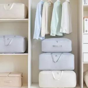 옥스포드 이불정리함 가방 리빙박스 중형