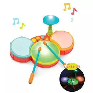 36개월 동물소리 LED패드 드럼 장난감 생일선물 리듬감발달 흥많은아이 교육완구 음악놀이