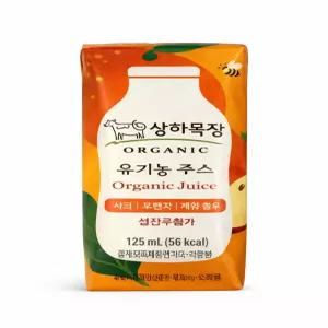 상하 유기농주스 사과오렌지케일 125ml 24개