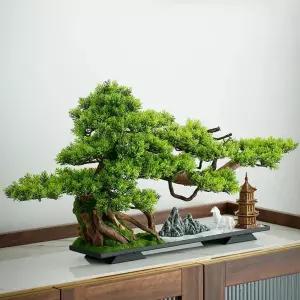 미니 분재 장식품 인조 나무 대형 모조 녹식대 사무실