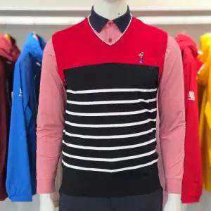 루이까스텔 SS 남성 스카시 스트라이프 브이넥 조끼 베스트 7MOVT333R