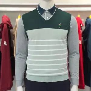 루이까스텔 SS 남성 스카시 스트라이프 브이넥 조끼 베스트 7MOVT333A