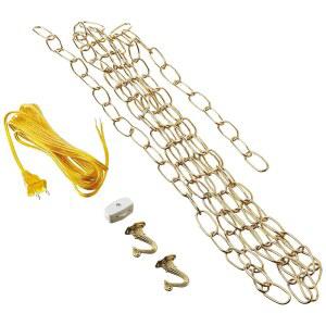 웨스팅하우스 7048000 12피트 스웨그 키트, 광택 황동 마감